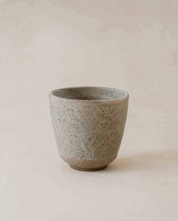 Speckled stoneware tumbler